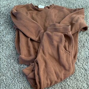 Zara Kids Matching Set in Brown